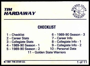 1991-92 Star Tim Hardaway